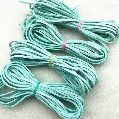 5 yard/telk 3 mm-es kétoldalas velúr fonott zsinór koreai bársony bőr kézzel készített gyöngyfűző karkötő ékszer kiegészítők