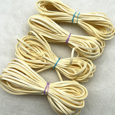 5 yard/telk 3 mm-es kétoldalas velúr fonott zsinór koreai bársony bőr kézzel készített gyöngyfűző karkötő ékszer kiegészítők