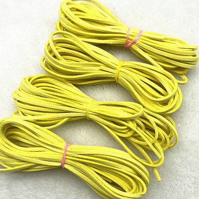 5 yard/telk 3 mm-es kétoldalas velúr fonott zsinór koreai bársony bőr kézzel készített gyöngyfűző karkötő ékszer kiegészítők