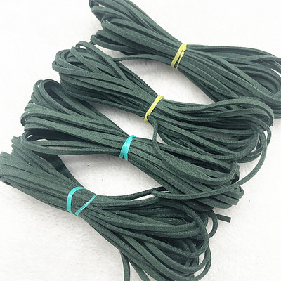 5 yard/telk 3 mm-es kétoldalas velúr fonott zsinór koreai bársony bőr kézzel készített gyöngyfűző karkötő ékszer kiegészítők