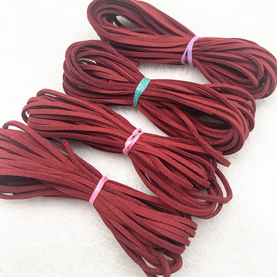 5 yard/telk 3 mm-es kétoldalas velúr fonott zsinór koreai bársony bőr kézzel készített gyöngyfűző karkötő ékszer kiegészítők