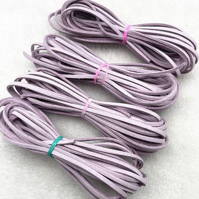 5 yard/telk 3 mm-es kétoldalas velúr fonott zsinór koreai bársony bőr kézzel készített gyöngyfűző karkötő ékszer kiegészítők