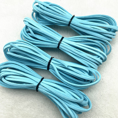 5 yard/telk 3 mm-es kétoldalas velúr fonott zsinór koreai bársony bőr kézzel készített gyöngyfűző karkötő ékszer kiegészítők