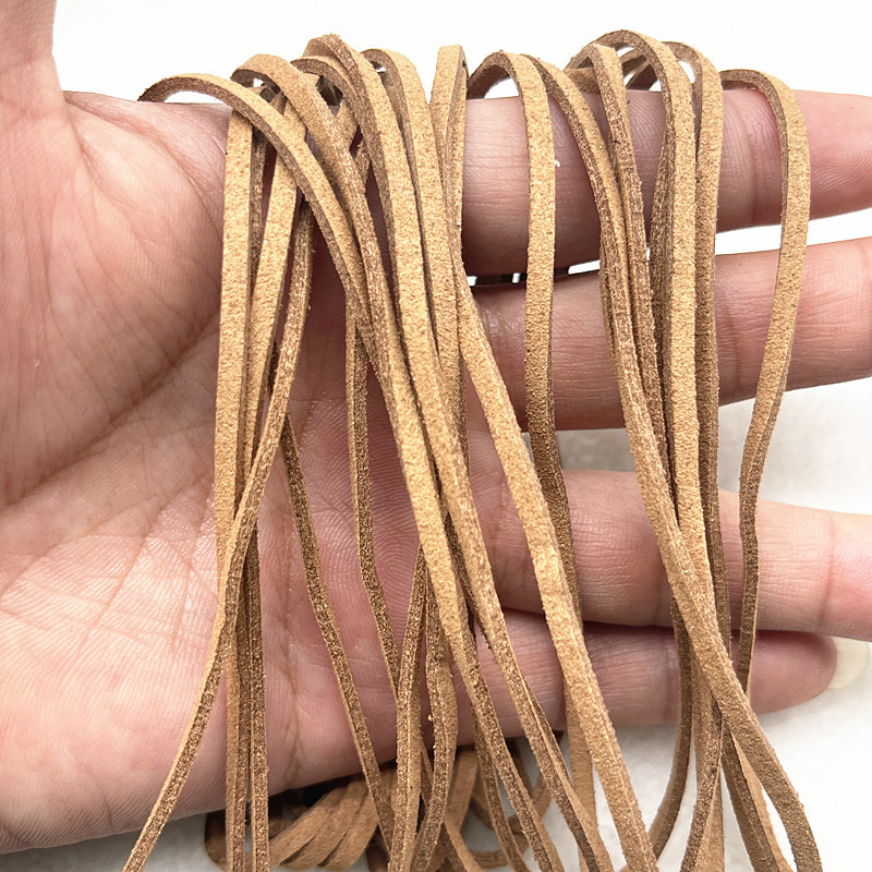 5 yard/telk 3 mm-es kétoldalas velúr fonott zsinór koreai bársony bőr kézzel készített gyöngyfűző karkötő ékszer kiegészítők