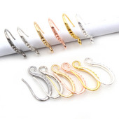 20 τμχ 19x10mm ρόδιο ασημένιο επιχρυσωμένο σκουλαρίκι ευρήματα σκουλαρίκια κουμπώματα άγκιστρα εξαρτήματα DIY Αξεσουάρ κατασκευής κοσμημάτων Σύρμα αυτιού