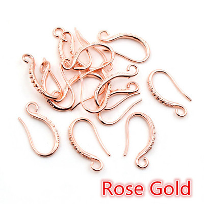 20 τμχ 19x10mm ρόδιο ασημένιο επιχρυσωμένο σκουλαρίκι ευρήματα σκουλαρίκια κουμπώματα άγκιστρα εξαρτήματα DIY Αξεσουάρ κατασκευής κοσμημάτων Σύρμα αυτιού