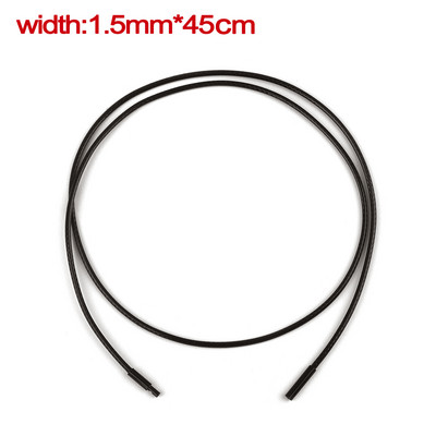 45/50/60cm lanț de piele colier snur din piele lanț frânghie de ceară cu închizătoare din oțel inoxidabil pentru femei bărbați colier bricolaj bijuterii