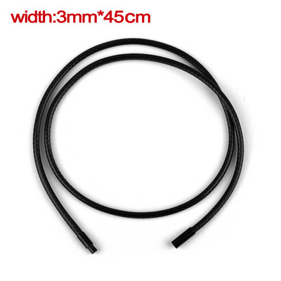 45/50/60cm lanț de piele colier snur din piele lanț frânghie de ceară cu închizătoare din oțel inoxidabil pentru femei bărbați colier bricolaj bijuterii