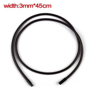 45/50/60cm lanț de piele colier snur din piele lanț frânghie de ceară cu închizătoare din oțel inoxidabil pentru femei bărbați colier bricolaj bijuterii