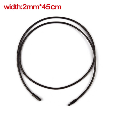 45/50/60cm lanț de piele colier snur din piele lanț frânghie de ceară cu închizătoare din oțel inoxidabil pentru femei bărbați colier bricolaj bijuterii