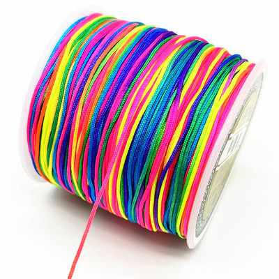 0,4 mm 0,8 mm 1,0 mm 1,5 mm nailonnööri niit Hiina sõlm makramee nööriga käevõru punutud nöör DIY tutid helmepaelte niit #R