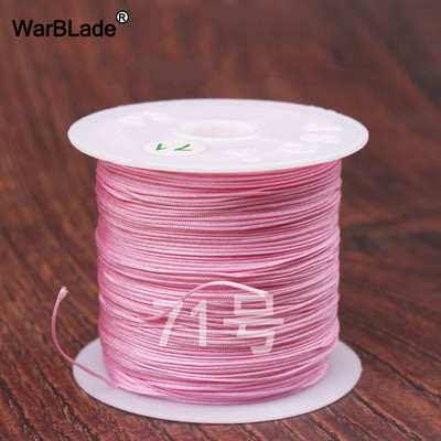 40m 0,4mm 0,6mm puuvillane nailonnöör hiina sõlmiv makraamnöör pärlimisnöör DIY punutud käevõru sõrmused ehete valmistamine