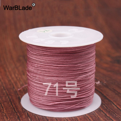 40m 0,4mm 0,6mm puuvillane nailonnöör hiina sõlmiv makraamnöör pärlimisnöör DIY punutud käevõru sõrmused ehete valmistamine