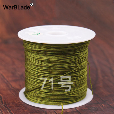 40m 0,4mm 0,6mm puuvillane nailonnöör hiina sõlmiv makraamnöör pärlimisnöör DIY punutud käevõru sõrmused ehete valmistamine