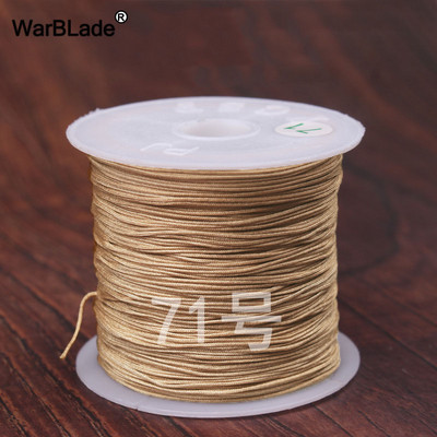 40m 0,4mm 0,6mm puuvillane nailonnöör hiina sõlmiv makraamnöör pärlimisnöör DIY punutud käevõru sõrmused ehete valmistamine