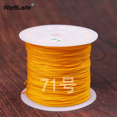 40m 0,4mm 0,6mm puuvillane nailonnöör hiina sõlmiv makraamnöör pärlimisnöör DIY punutud käevõru sõrmused ehete valmistamine