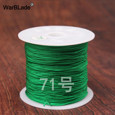 40m 0,4mm 0,6mm puuvillane nailonnöör hiina sõlmiv makraamnöör pärlimisnöör DIY punutud käevõru sõrmused ehete valmistamine