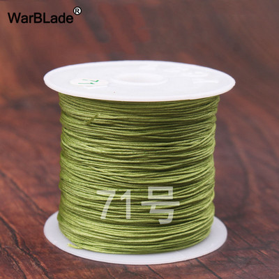 40m 0,4mm 0,6mm puuvillane nailonnöör hiina sõlmiv makraamnöör pärlimisnöör DIY punutud käevõru sõrmused ehete valmistamine