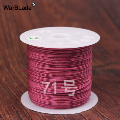 40m 0,4mm 0,6mm puuvillane nailonnöör hiina sõlmiv makraamnöör pärlimisnöör DIY punutud käevõru sõrmused ehete valmistamine