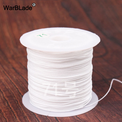 40m 0,4mm 0,6mm puuvillane nailonnöör hiina sõlmiv makraamnöör pärlimisnöör DIY punutud käevõru sõrmused ehete valmistamine