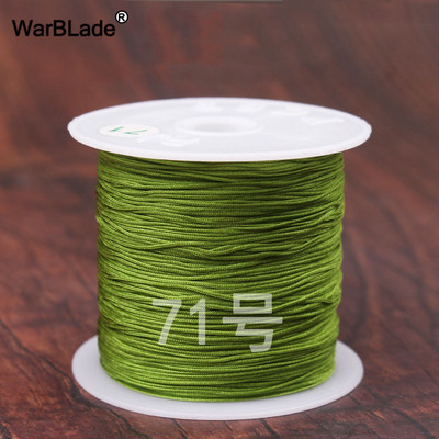 40m 0,4mm 0,6mm puuvillane nailonnöör hiina sõlmiv makraamnöör pärlimisnöör DIY punutud käevõru sõrmused ehete valmistamine