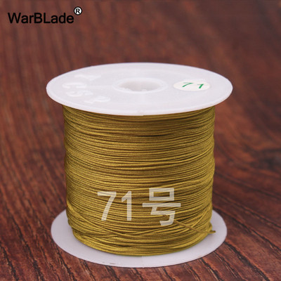 40m 0,4mm 0,6mm puuvillane nailonnöör hiina sõlmiv makraamnöör pärlimisnöör DIY punutud käevõru sõrmused ehete valmistamine