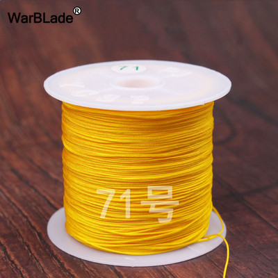 40m 0,4mm 0,6mm puuvillane nailonnöör hiina sõlmiv makraamnöör pärlimisnöör DIY punutud käevõru sõrmused ehete valmistamine