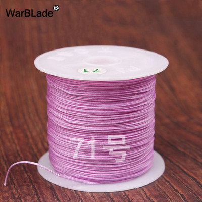 40m 0,4mm 0,6mm puuvillane nailonnöör hiina sõlmiv makraamnöör pärlimisnöör DIY punutud käevõru sõrmused ehete valmistamine