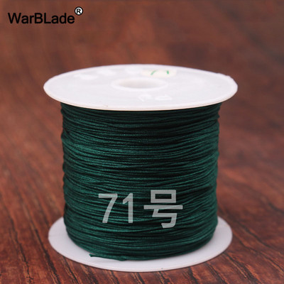 40m 0,4mm 0,6mm puuvillane nailonnöör hiina sõlmiv makraamnöör pärlimisnöör DIY punutud käevõru sõrmused ehete valmistamine