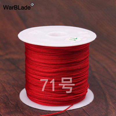 40m 0,4mm 0,6mm puuvillane nailonnöör hiina sõlmiv makraamnöör pärlimisnöör DIY punutud käevõru sõrmused ehete valmistamine