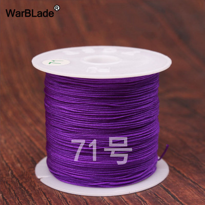 40m 0,4mm 0,6mm puuvillane nailonnöör hiina sõlmiv makraamnöör pärlimisnöör DIY punutud käevõru sõrmused ehete valmistamine