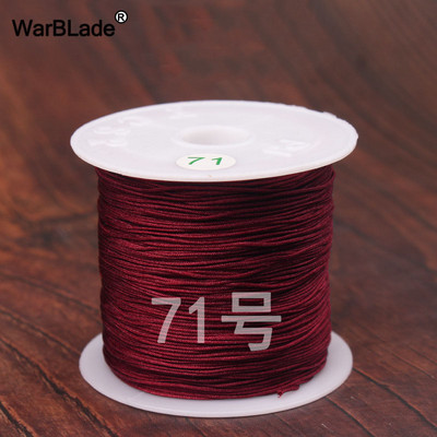 40m 0,4mm 0,6mm puuvillane nailonnöör hiina sõlmiv makraamnöör pärlimisnöör DIY punutud käevõru sõrmused ehete valmistamine