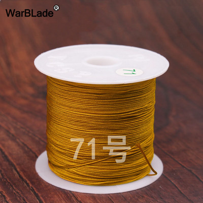 40m 0,4mm 0,6mm puuvillane nailonnöör hiina sõlmiv makraamnöör pärlimisnöör DIY punutud käevõru sõrmused ehete valmistamine