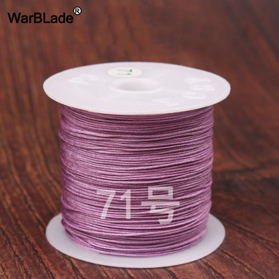 40m 0,4mm 0,6mm puuvillane nailonnöör hiina sõlmiv makraamnöör pärlimisnöör DIY punutud käevõru sõrmused ehete valmistamine