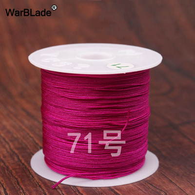 40m 0,4mm 0,6mm puuvillane nailonnöör hiina sõlmiv makraamnöör pärlimisnöör DIY punutud käevõru sõrmused ehete valmistamine