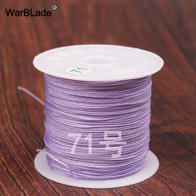 40m 0,4mm 0,6mm puuvillane nailonnöör hiina sõlmiv makraamnöör pärlimisnöör DIY punutud käevõru sõrmused ehete valmistamine