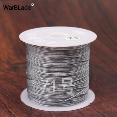 40m 0,4mm 0,6mm puuvillane nailonnöör hiina sõlmiv makraamnöör pärlimisnöör DIY punutud käevõru sõrmused ehete valmistamine