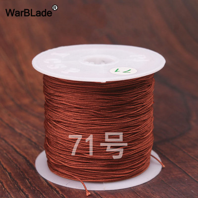 40m 0,4mm 0,6mm puuvillane nailonnöör hiina sõlmiv makraamnöör pärlimisnöör DIY punutud käevõru sõrmused ehete valmistamine