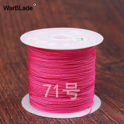 40m 0,4mm 0,6mm puuvillane nailonnöör hiina sõlmiv makraamnöör pärlimisnöör DIY punutud käevõru sõrmused ehete valmistamine