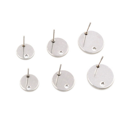 20 komada 6/8/10/12 mm 316 pozlaćeni nehrđajući čelik, nalazi igle, DIY naušnice s rupom za konektor za pribor za izradu nakita