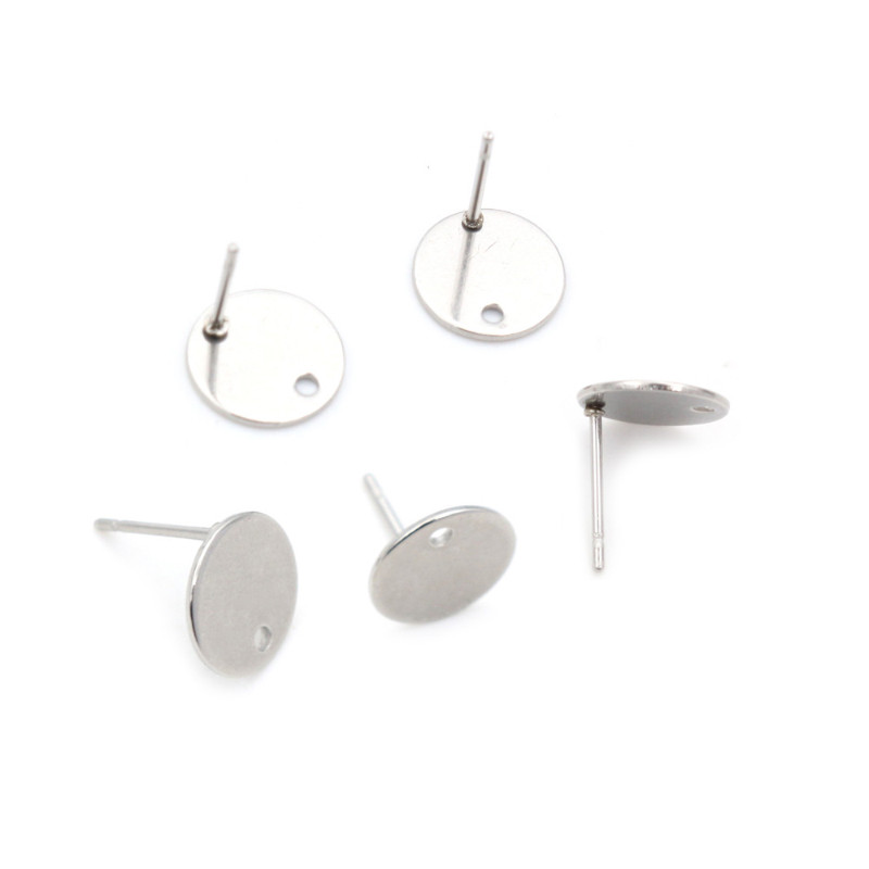 20 komada 6/8/10/12 mm 316 pozlaćeni nehrđajući čelik, nalazi igle, DIY naušnice s rupom za konektor za pribor za izradu nakita