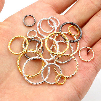 50-100 τμχ/παρτίδα 8 10 15 18 20 χιλιοστά 5-Colors Jump Rings Στρογγυλοί Στριφτοί Σχιστοί Σύνδεσμοι για Diy Jewelry Finding Making Supplies