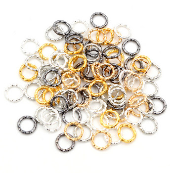 50-100 бр./лот 8 10 15 18 20 мм 5-цветни скокови пръстени Кръгли усукани разделени пръстени Конектори за Направи си сам консумативи за намиране на бижута