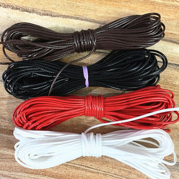 10 метра/партида 1 mm 1,5 mm восъчен памучен шнур Восъчен конец шнур низ каишка колие въже мъниста за изработка на бижута направи си сам