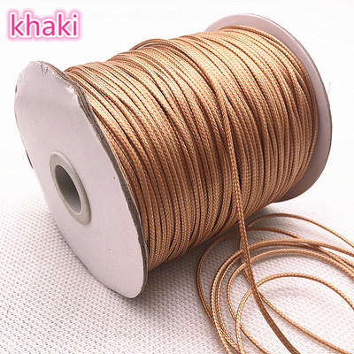 10 metrų / partijoje 1 mm 1,5 mm vaškuotos medvilnės virvelė vaškuota sriegio virvelė virvelė, karoliai, virvės, karoliukai papuošalams gaminti.