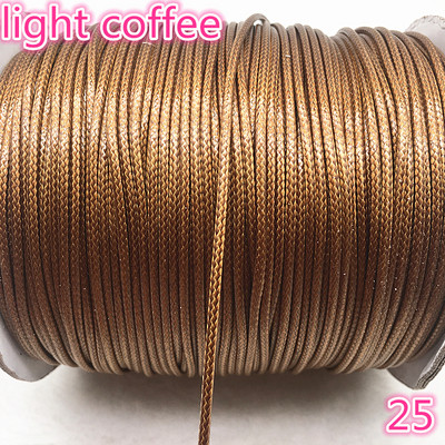 10 metrų / partijoje 1 mm 1,5 mm vaškuotos medvilnės virvelė vaškuota sriegio virvelė virvelė, karoliai, virvės, karoliukai papuošalams gaminti.