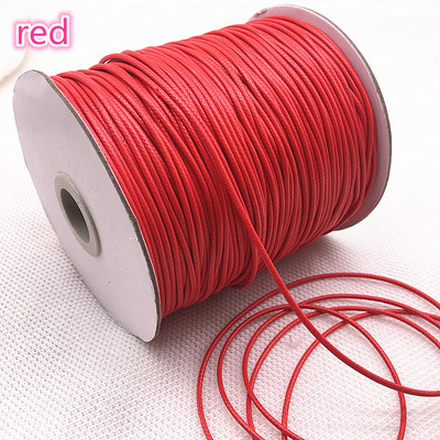 10 metrų / partijoje 1 mm 1,5 mm vaškuotos medvilnės virvelė vaškuota sriegio virvelė virvelė, karoliai, virvės, karoliukai papuošalams gaminti.