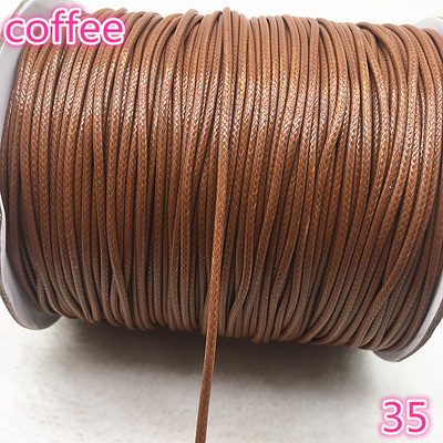 10 metrų / partijoje 1 mm 1,5 mm vaškuotos medvilnės virvelė vaškuota sriegio virvelė virvelė, karoliai, virvės, karoliukai papuošalams gaminti.