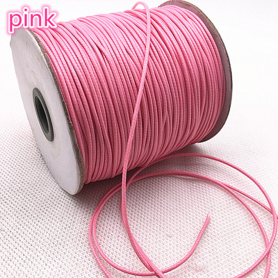 10 metrų / partijoje 1 mm 1,5 mm vaškuotos medvilnės virvelė vaškuota sriegio virvelė virvelė, karoliai, virvės, karoliukai papuošalams gaminti.