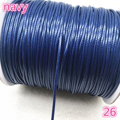 10 metrų / partijoje 1 mm 1,5 mm vaškuotos medvilnės virvelė vaškuota sriegio virvelė virvelė, karoliai, virvės, karoliukai papuošalams gaminti.